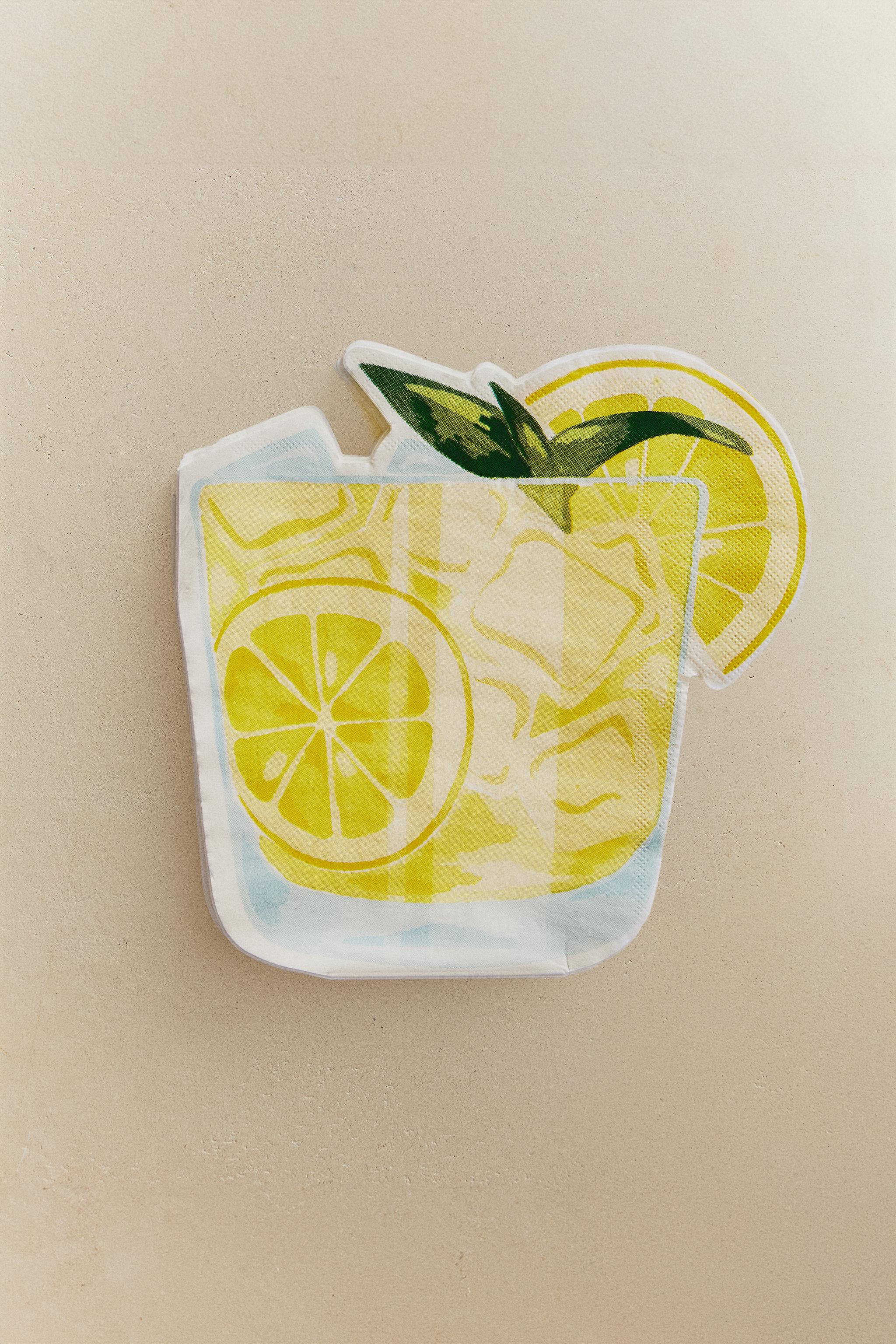 SET OF LEMONADE PAPER NAPKINS (SET OF 20)